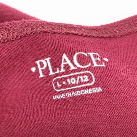 The Children's Place burgundy cold shoulder dress - Picture 3 of 4